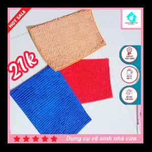 Thảm Lau Chân Thảm Chùi Chân Siêu Thấm Nước - Chống Trơn Trượt - Thấm Hút Nước Thảm Lau Chân Phòng Khách Phòng Bếp Phòng Ngủ Cửa Ra Vào Bằng Vải Coton Cao Cấp.