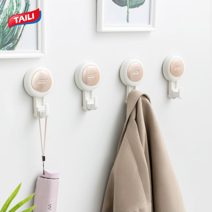 Suction Cup Hooks 4 Packs Heavy Duty Towel Hanger Easy to Install ...