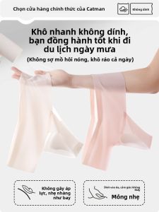 Quần lót nữ MiiOW Cat Person bằng lụa cạp thấp không đường may