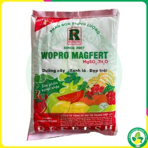 [COMBO 5 GÓI] Phân Bón Trung Lượng WOPRO MAGFERT MgSO4.7H2O – Dưỡng cây Xanh lá Đẹp trái (Gói 1kg)