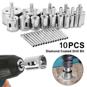 15 PCS MATA BOR PELUBANG KACA KERAMIK GRANIT MARMER BATU PORSELEN DIAMOND HOLESAW HSS 6mm - 50mm