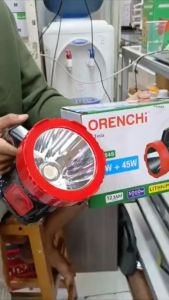 Senter Cas JUMBO Super Terang 2in1 145W (100W LED + 45W SMD) Range 5 Km ORENCHi OT-10045 Tahan 12Jam