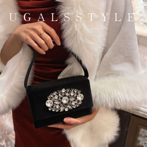 UGALS | Clutch Hộp nhung Satin Sang Trọng kiểu Pháp