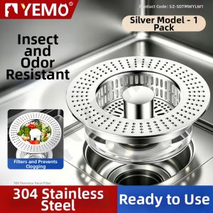 YEMO | Stainless Steel 304 Bounce Core Sink Drain Strainer