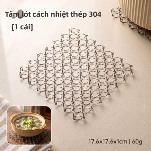 Onlycook | Miếng Lót Cách Nhiệt Chống Bỏng Thép Không Gỉ 304 Dày Cho Nồi Lẩu