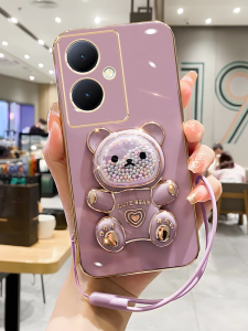 Vivo Y78+ Phone Case Full Cover Protection Anti-Fall for 5G Lens Soft Shell Lightweight Cartoon Cute Style Eco-Friendly