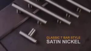 Stainless Steel Handle Hollow Tube T-Bar Drawer Puller Bar for Kitchen Wardrobe Cabinet Knot Closet Door Drawer