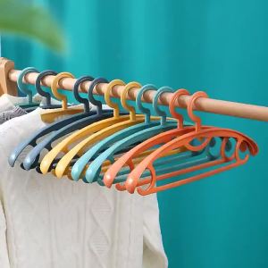 Multi-functional Anti-slip Non-marking Wide-shoulder Thickened Plastic Clothes Hanger