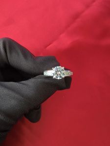 Diamcity (Free Gra Certificate) Cincin Moissanite 2 Karat Baru Untuk Pasangan