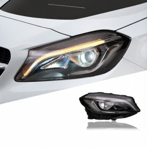 YLKJAUTO | Upgrade LED Daytime Running Light Turn Signals Headlight Assembly For 2013-2018 Mercedes A-Class W176