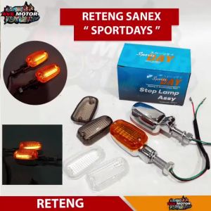 SEIN RITING SANEX LED TRIPLE MIKA LAMPU RETENG SANEX TRIPLE MIKA CHROME
