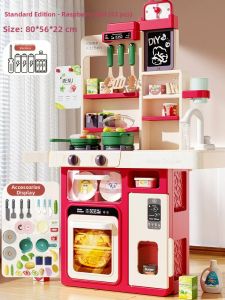 PALONG | Mini Real Cooking Play Kitchen Set Toys For Boys And Girls Aged 3-6