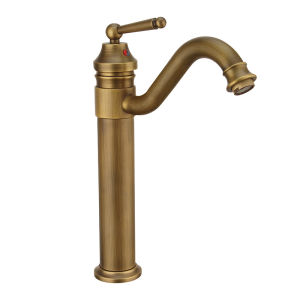 JUNSHEN | Vintage Antique Brass Faucet Cold & Hot Switch