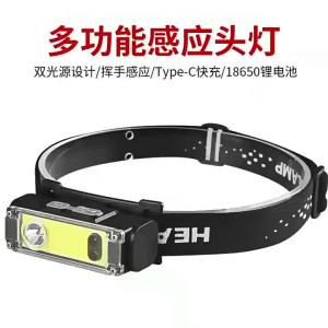 Đèn Pin Gắn Đầu COB Đa Chức Năng Đèn Làm Việc Có Thể Sạc Lại Bằng USB Chống Nước Để Câu Cá Ban Đêm Và Sử Dụng Ngoài Trời
