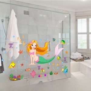 Princess Cartoon Wall Stickers Childrens Room Decorations Waterproof Self Adhesive Bedside Girls Bedroom Wall Paper