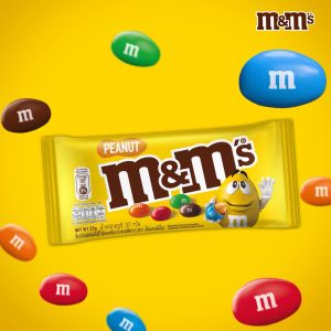 M&Ms Peanut เอ็มแอนด์เอ็ม พีนัท ช็อกโกแลตนมสอดไส้ถั่วลิสง 37 กรัม*มีให้เลือกหลายแพ็กไซซ์