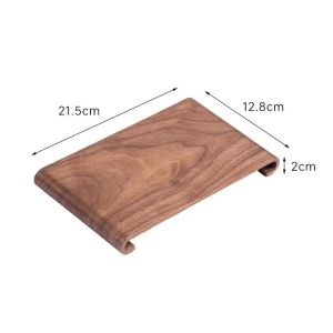North American Walnut Wood Simple Tea Tray Dry Brew Coffee Table Home Hotel Serving Display Stand Heat-resistant Thick Tray