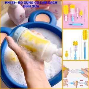 Dụng cụ cọ rửa bình sữa vệ sinh bình sữa núm ăn dặm cho bé