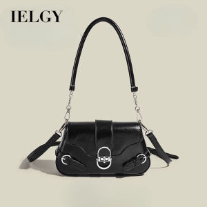 IELGY Underarm Bag Mori Style Retro Hardware Lock Flap Commuter Messenger Bag Can Be Shoulder