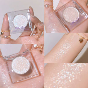Phấn Mắt Màu Hồng Siêu Lấp Lánh Shiny Highlight Flashing Single Color Potato Clay Eyeshadow Của Muaqino Cho Mọi Loại Da