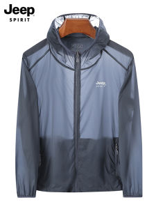 Áo Khoác Chống Nắng Ice Silk Siêu Nhẹ Mùa Hè 2021 Cho Nam JEEP SPIRIT Áo Khoác Ngoài Thường Ngày Có Mũ Trùm Đầu Áo Khoác Ngoài Dài Tay