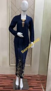 Kebaya Brokat Kutu Baru Lengan Panjang: Setelan Kondangan & Wisuda Kekinian