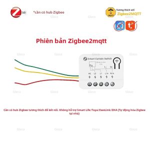 Mô-đun Công Tắc Rèm Thông Minh ZigBee Cho Rèm Cuốn Động Cơ Rơ-le Tương Thích Với Zigbee2mqtt TUYA Alexa Google