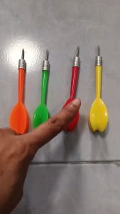 ลูกดอกงานวัด ถูก ทน รับประกัน  (คละสี) ลูกดอกตูดหนา ปาโป่ง งานวัด  ลูกดอกเด้ง ลูกดอกปาโป่ง พลาสติกเกรด A ราคาส่ง (100 ดอก)