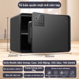 deli | Két Sắt Chống Trộm Mật Mã Vân Tay