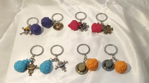 Keychain Gantungan Kunci One Piece Luffy Hat Devil Fruits One Piece