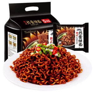 Korean Fried Noodles with Sauce Old Beijing Instant Noodles Net Red Noodles No Cooking Night Snack Instant Noodles