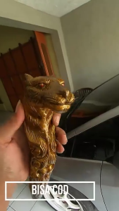 SHIFT KNOB MOTIF JAGUAR GOLD / TUAS GIGI TONGKAT PERSNELING SHIFT KNOB MOBIL DIESEL / TUAS GIGI