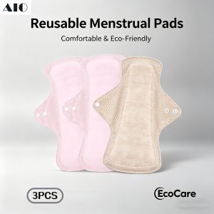 AIO Washable Incontinence Pads Leak Proof Reusable Sanitary Pads for Women Urine Proof Period Underwear Pads 3PCS wholesale