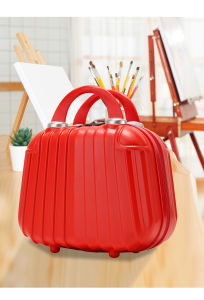 Portable Small Travel Suitcase Lightweight Carry-On Bag Womens Cosmetic Bag Simple Wash Bag Large Capacity Storage Box