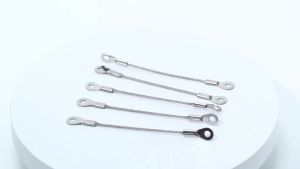 dailyStainless Steel Wire Rope Cable 5 Pack M4 Hole End High Strength Safety Ropes for Outdoor Climbing Gear Fastening