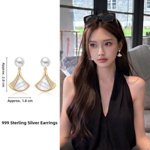 CAFFTI | Premium 999 Silver Freshwater Pearl Earrings