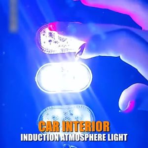 AUTOFun LED ไฟ รถยนต์ แบบ BEZ ไฟส่องเท้า ชาร์จ USB เท้าที่เข้า 5 สี แบบ ชาร์จเพื่อให้ความสว่างสูง ไฟ LED ติดเพดานรถยนต์ ชาร์จไฟได้ ไฟกลางคืน สําหรับการติดตกแต่ง