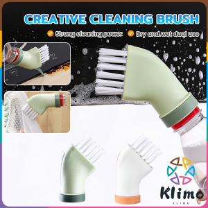 Klimo Creative Multifunctional Cleaning Brush Can Be Connected To Mineral Water Bottle Crevice Brush