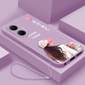 Liquid Silicone Phone Case for Redmi Turbo4 pro Full Cover Protection Anti-Fall Soft Shell for Girls Creative Cartoon Design