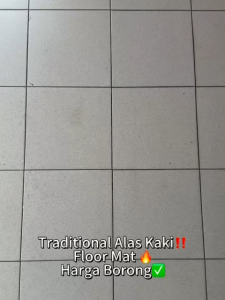 Traditional Floor Mat Round Shape Hand Make Old School Floor Mat Strong & Durable/Alas Kaki Bulat Tebal Serap Air