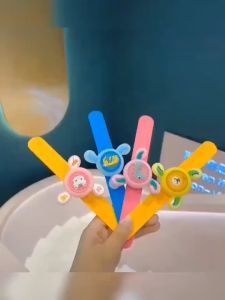 Kids Anti-Mosquito Repellent Waterproof Led Light Watch For Children baby Cartoon rotating watches
