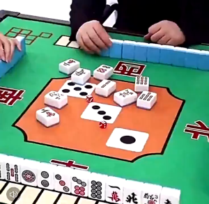 88x88CM Mahjong Mat Table Cloth Cover Durable Thickening Anti Slip Embroidery Carpet Silencer Pad Home Game Tablecloth