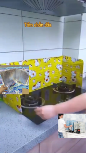 Tấm Chắn Dầu Mỡ Họa Tiết Chắn Gió - Cách Nhiệt Che Bếp Gas Bếp Điện Dùng Nấu Ăn.