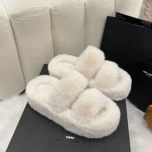 Dép bông ấm thời trang cao 4phân 3 màu ( đen nâu trắng)