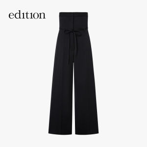 High Waist Woolen Womens Straight Leg Pants Foldable Two-Way Wear Edition Summer New Arrival Fashion Casual Trousers