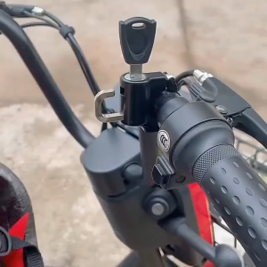 Gembok Helm Anti Maling/Kunci Pengaman Helm Sepeda Hitam