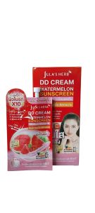 จุฬาเฮิร์บ ดีดีครีมแตงโม ครีมบำรุง เพิ่มความชุ่มชื้นให้กับผิว เนื้อครีมบางเบา เกลี่ยง่าย เหมาะกับทุกสีผิว 1กล่องมี6ซอง