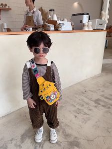 (SG Seller) Children Shoulder Bag Small Canvas Bag Kids Boys Girls Crossbody Bag Women Chest Bag Small Handbag Phone Pouch