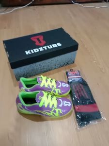 KIDZTUBS Sepatu Futsal Anak Laki Laki Perempuan Usia 2 - 5 6 - 10 Tahun PAUD TK SD Nomor Size 28 29 30 31 32 33 34 35 36 37-KIDZTUBS 1306110424