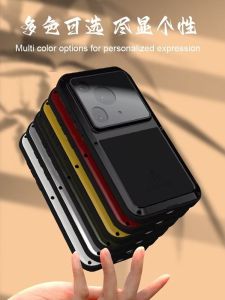 Huawei P70 P80 New Model Pura70 pro Ultra Metal Silicone Phone Case Full Lens Protection Anti-Fall for Men And Women P70 Ultra with Lanyard